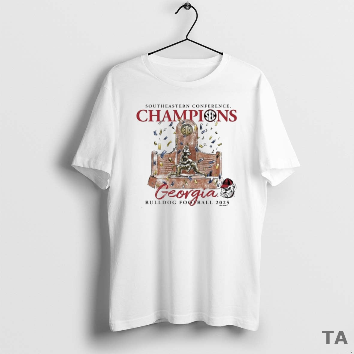 Top Georgia Bulldogs 2025 Sec Football Champions Trophy T-Shirts, Hoodie, Sweatshirt