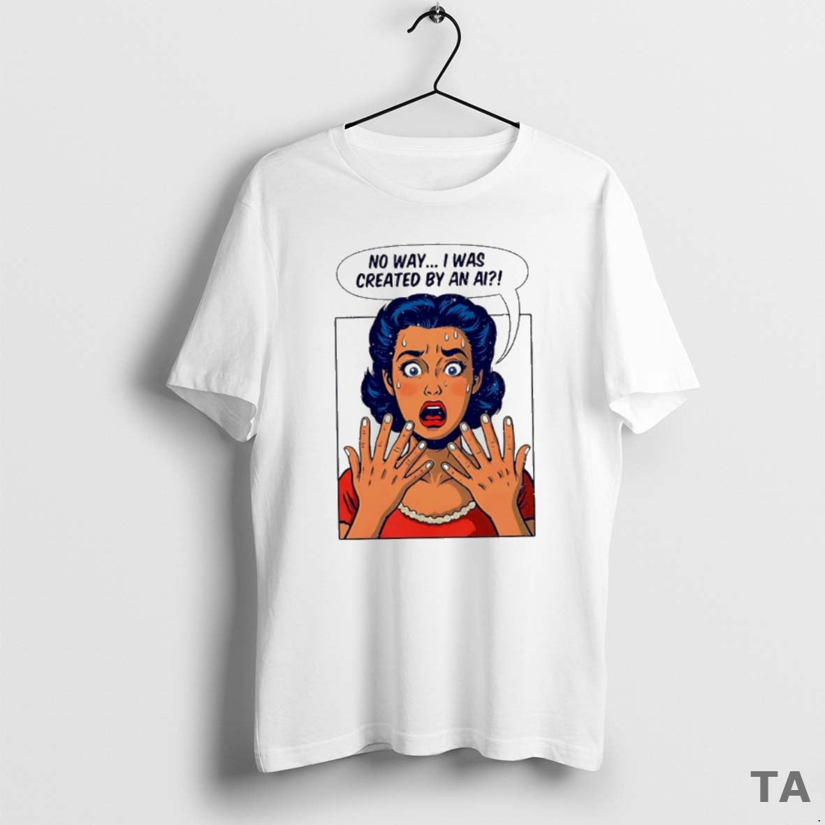Top Girl No Way I Was Created By An Ai T Shirt Sweater Hoodie, Sweatshirt | PopFlextees.com