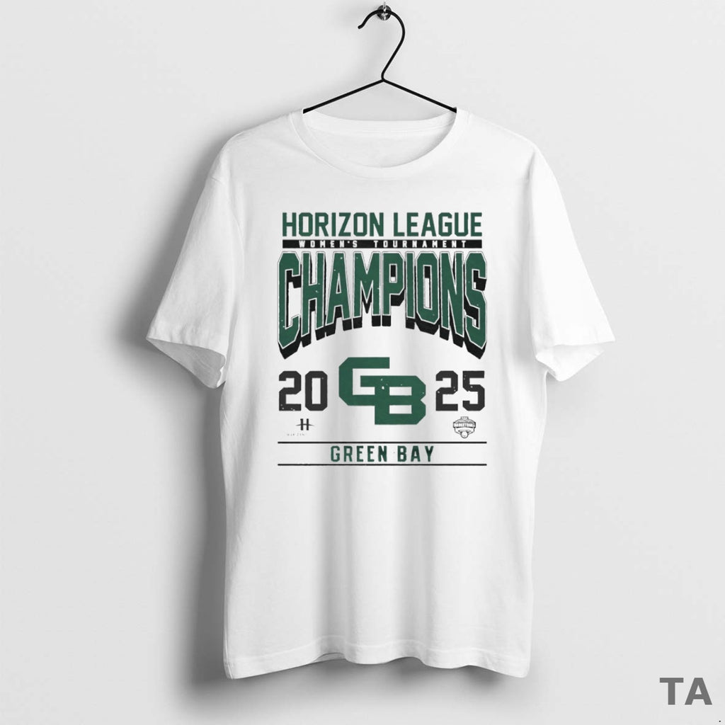 Top Green Bay 2025 Womens Tournament Horizon League Champions Circle T Shirt Sweater Hoodie, Sweatshirt | PopFlextees.com