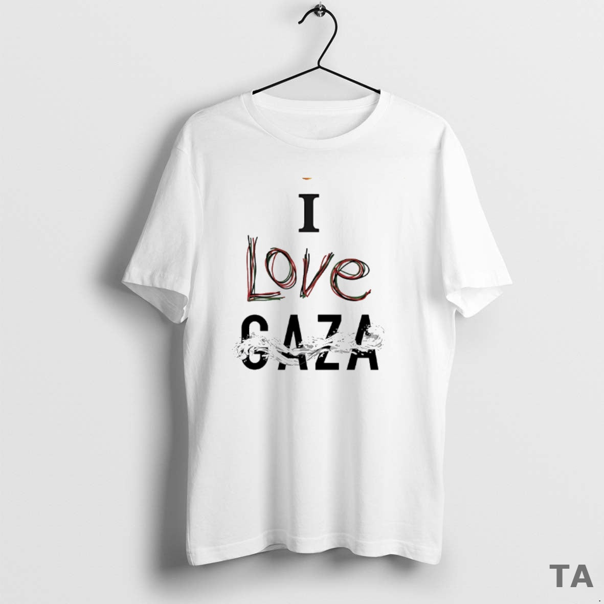 Top I Love Gaza Circle T Shirt Sweater Hoodie, Sweatshirt | PopFlextees.com
