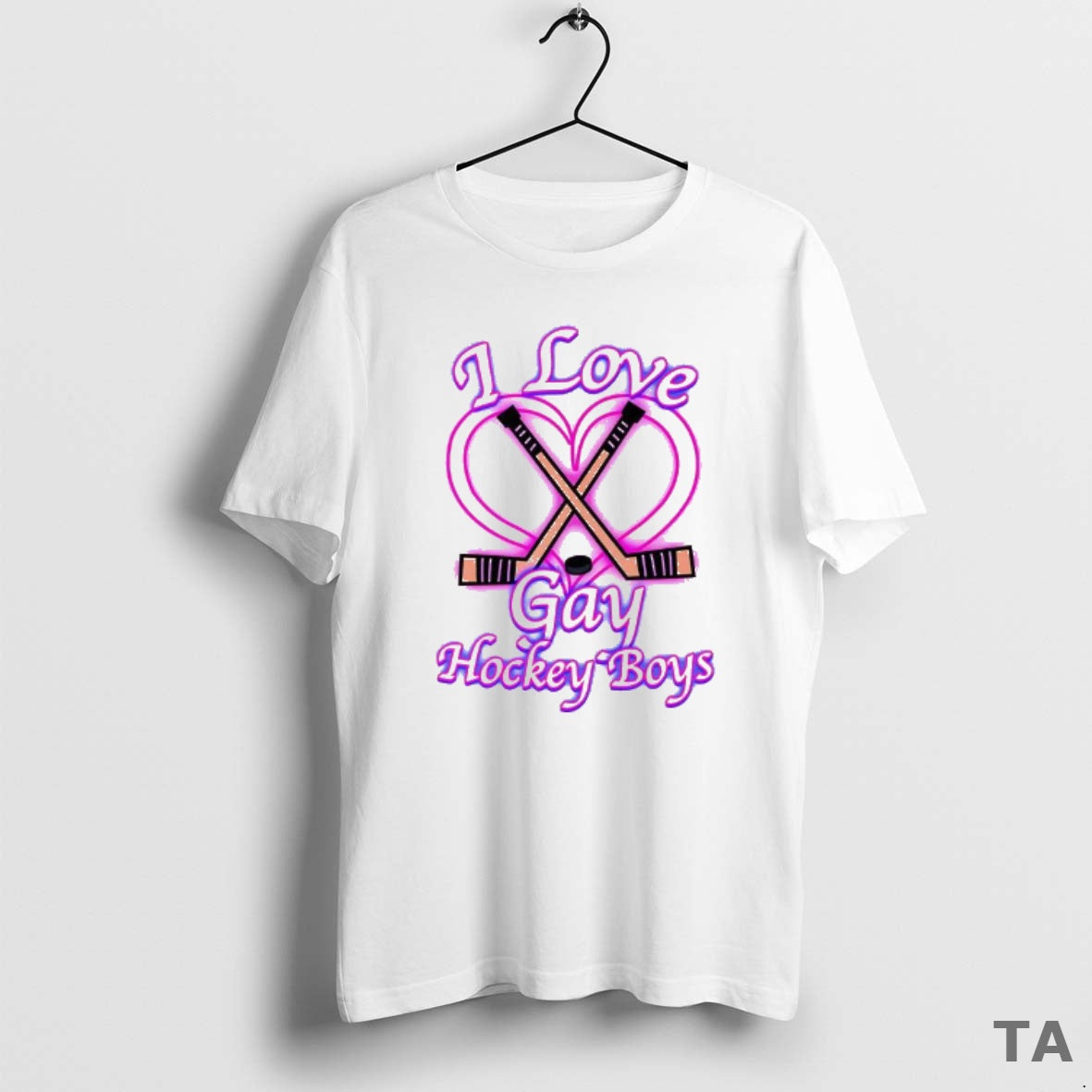 Top I Love Gay Hockey Boys Heated Rivalry Romantic T Shirt Sweater Hoodie, Sweatshirt | PopFlextees.com