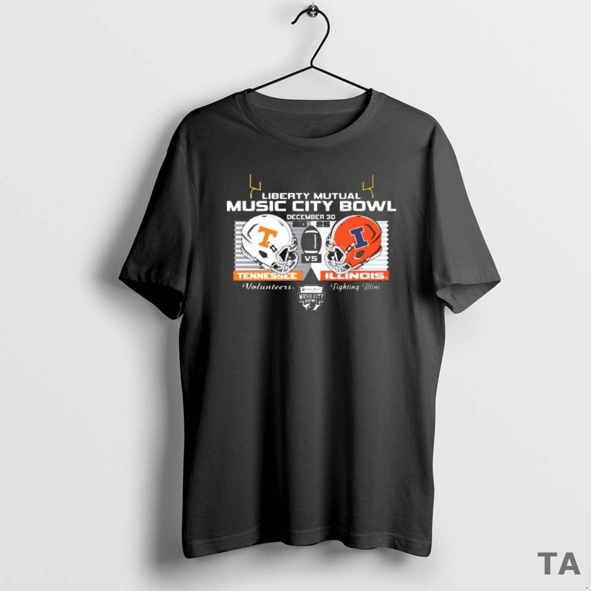 Top Illinois Vs Tennessee Football 2025 Liberty Mutual Music City Bowl Head Head Dec T-Shirts, Hoodie, Sweatshirt