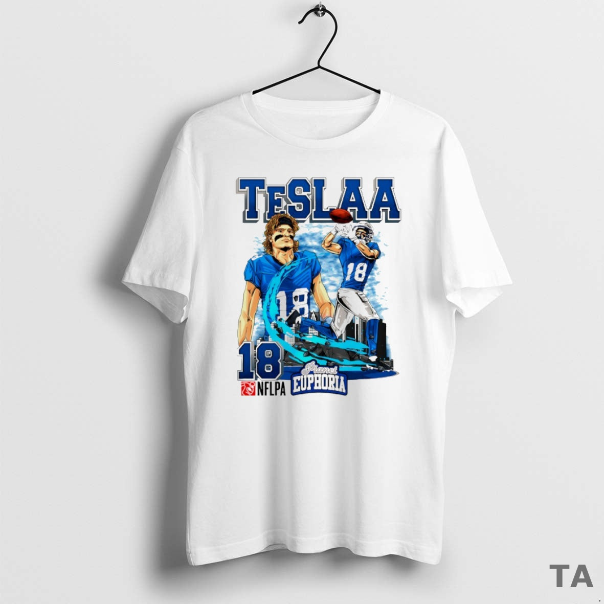 Top Isaac Teslaa 18 Detroit Lions Football Comic Circle T Shirt Sweater Hoodie, Sweatshirt | PopFlextees.com