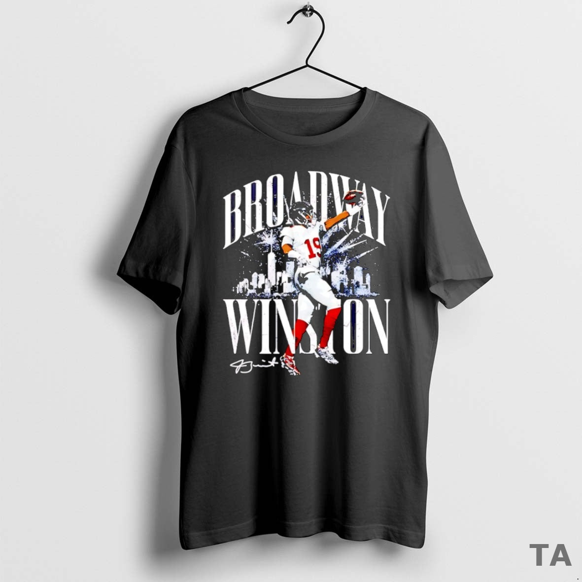 Top Jameis Winston New York Giants Broadway Winston City Skyline T Shirt Sweater Hoodie, Sweatshirt | PopFlextees.com