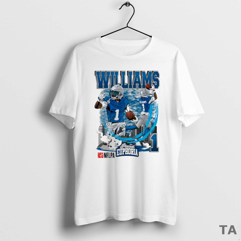 Top Jameson Williams 1 Detroit Lions Football Comic Circle T Shirt Sweater Hoodie, Sweatshirt | PopFlextees.com