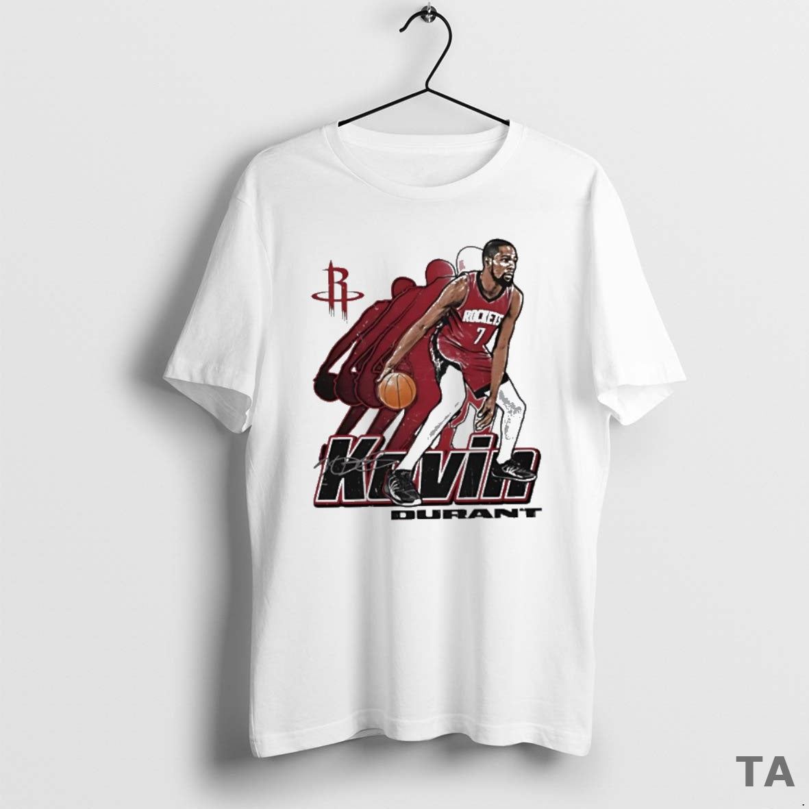 Top Kevin Durant Houston Rockets Signature 7 Retro Vibe Graphic T Shirt Sweater Hoodie, Sweatshirt | PopFlextees.com