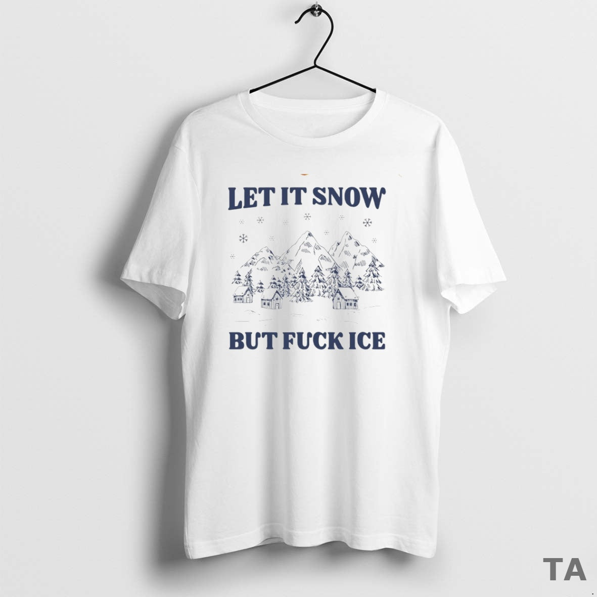 Top Let It Snow But Fck Ice Circle T Shirt Sweater Hoodie, Sweatshirt | PopFlextees.com