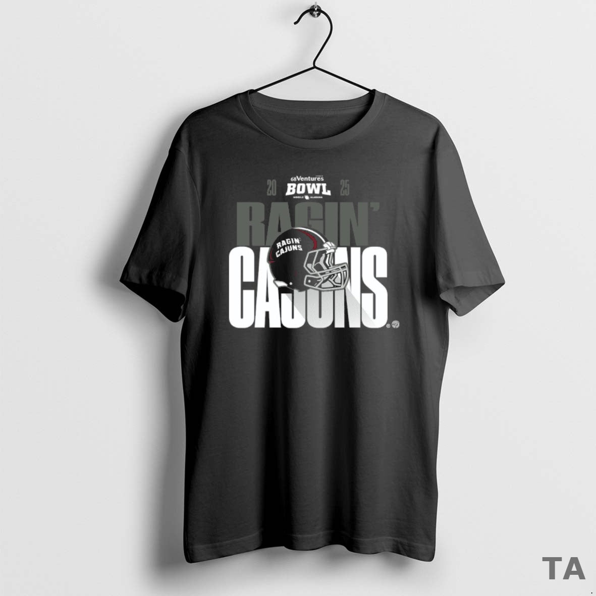 Top Louisiana Ragin Cajuns 2025 68 Ventures Bowl Helmet Bound T Shirt Sweater Hoodie, Sweatshirt | PopFlextees.com