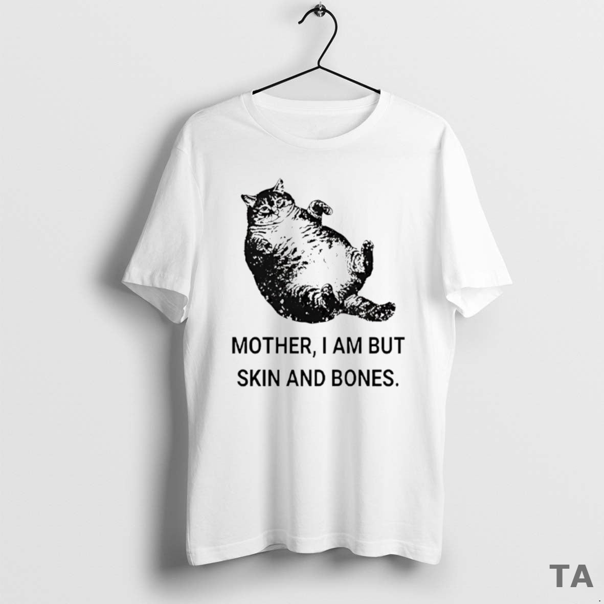 Top Mother I Am But Skin And Bones Cat Circle T Shirt Sweater Hoodie, Sweatshirt | PopFlextees.com