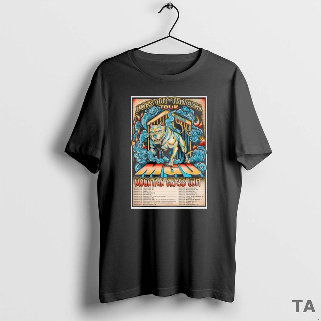 Top Mountain Grass Unit Tour Dogs Out The Cage 2026 T Shirt Sweater Hoodie, Sweatshirt | PopFlextees.com