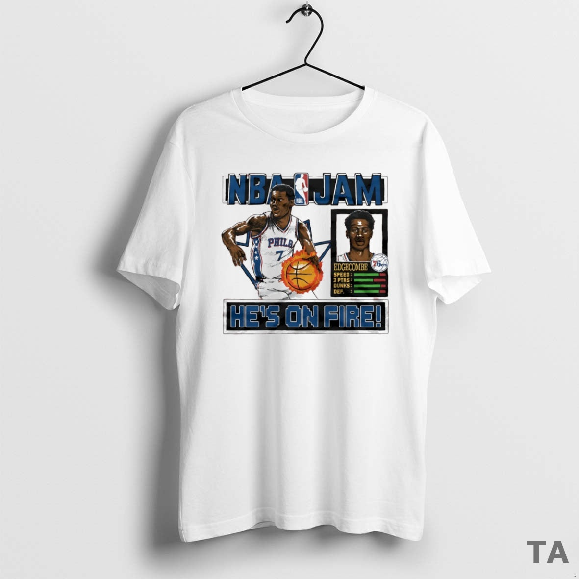 Top Nba Jam Philadelphia 76ers V J T Shirt Sweater Hoodie, Sweatshirt | PopFlextees.com