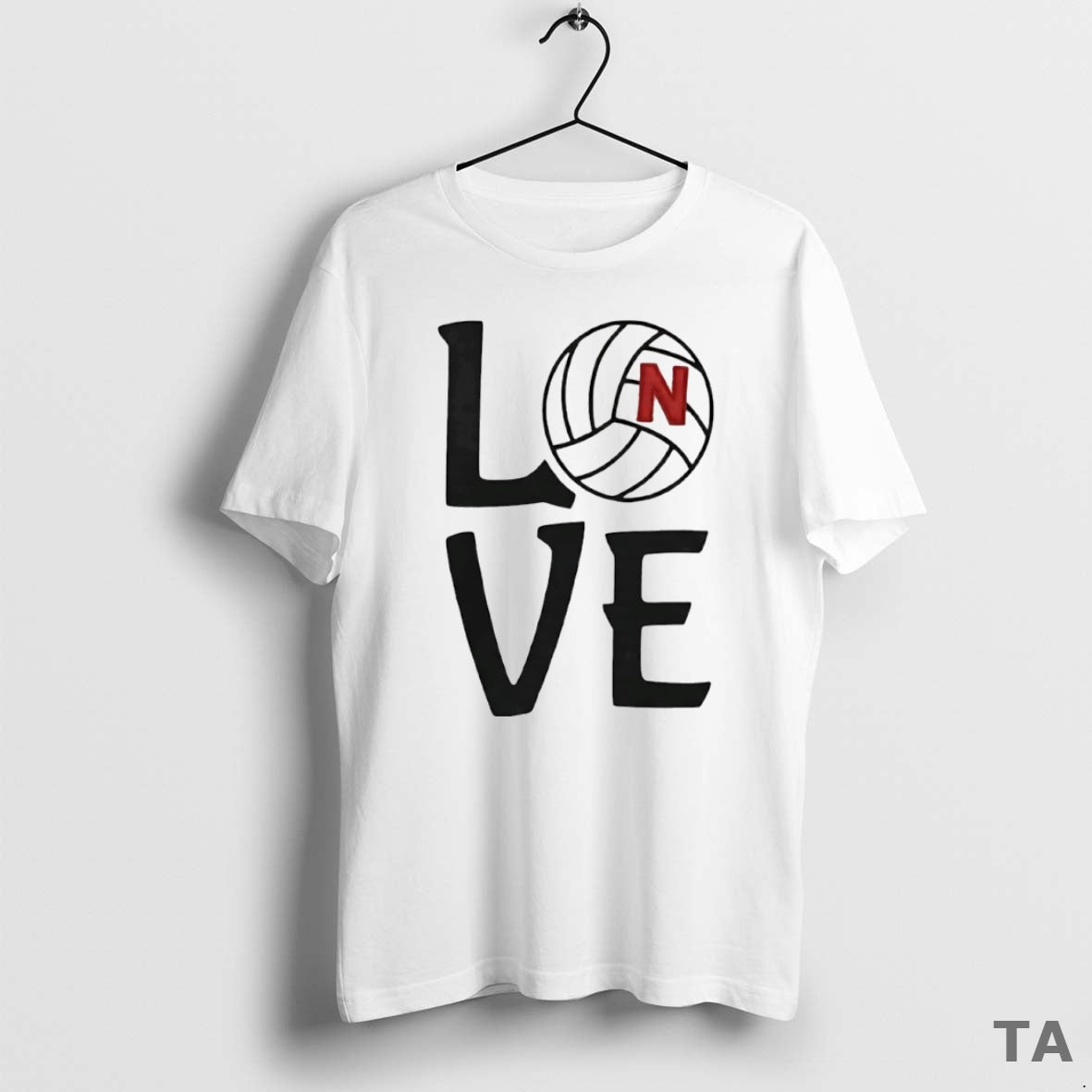 Top Nebraska Huskers Volleyball Love Circle T Shirt Sweater Hoodie, Sweatshirt | PopFlextees.com