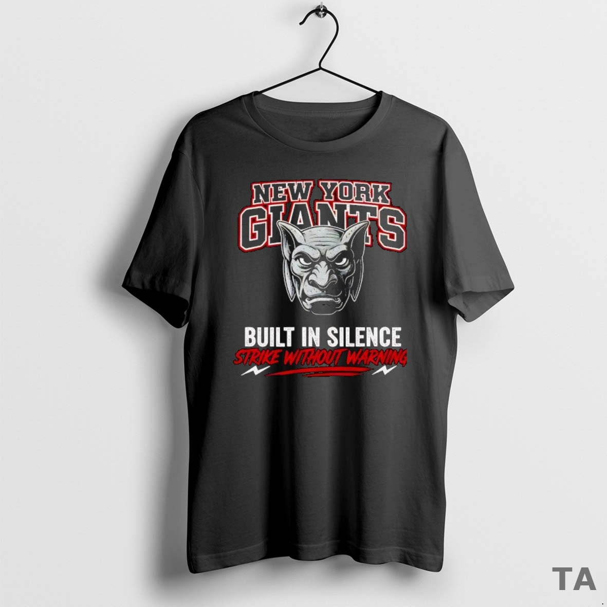 Top New York Giants Built In Silence Strike Without Warning T Shirt Sweater Hoodie, Sweatshirt | PopFlextees.com
