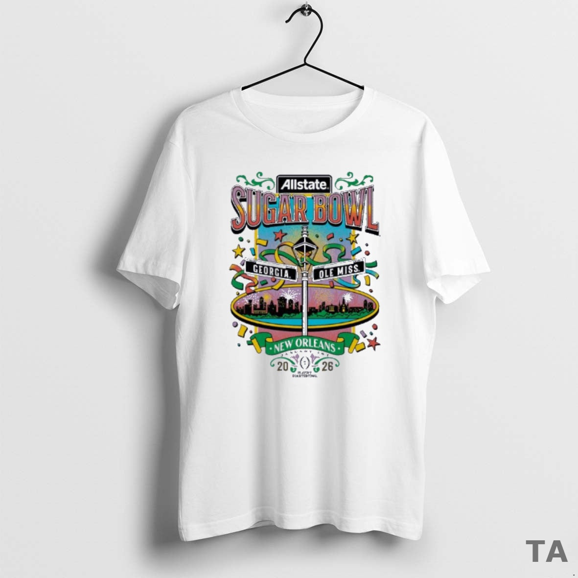 Top Ole Miss Vs Georgia 2026 Allstate Sugar Bowl Nola Adult T Shirt Sweater Hoodie, Sweatshirt | PopFlextees.com