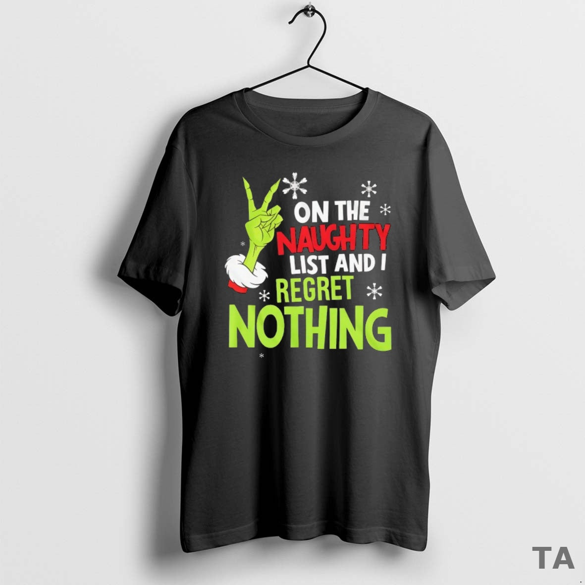 Top On The Naughty List And I Regret Nothing T Shirt Sweater Hoodie, Sweatshirt | PopFlextees.com