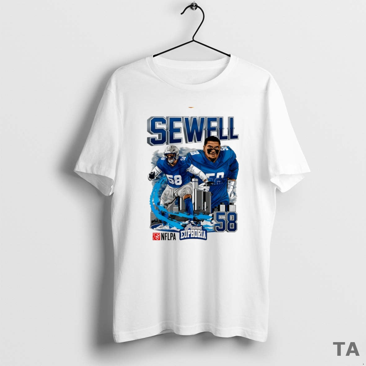 Top Penei Sewell 58 Detroit Lions Football Comic Circle T Shirt Sweater Hoodie, Sweatshirt | PopFlextees.com