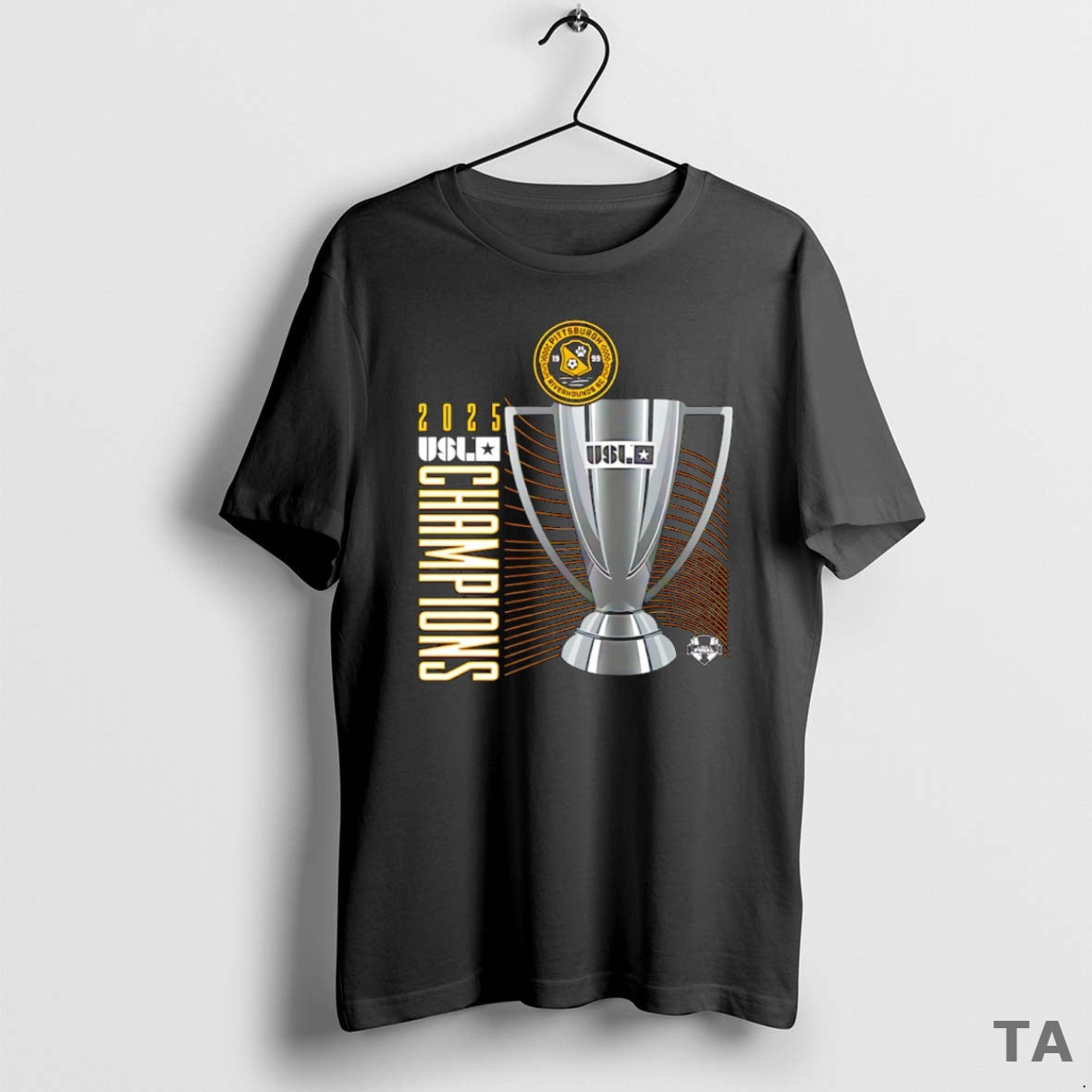 Top Pittsburgh Riverhounds Sc 2025 Usl Championship Final Champions Trophy T-Shirts, Hoodie, Sweatshirt