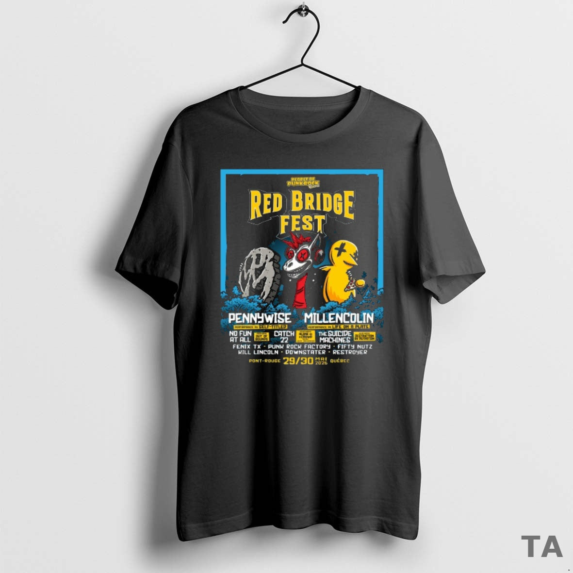 Top Red Bridge Fest 5 29 5 30 2026 Pennywise Millencolin Quebec Canada T-Shirts, Hoodie, Sweatshirt | PopFlextees.com