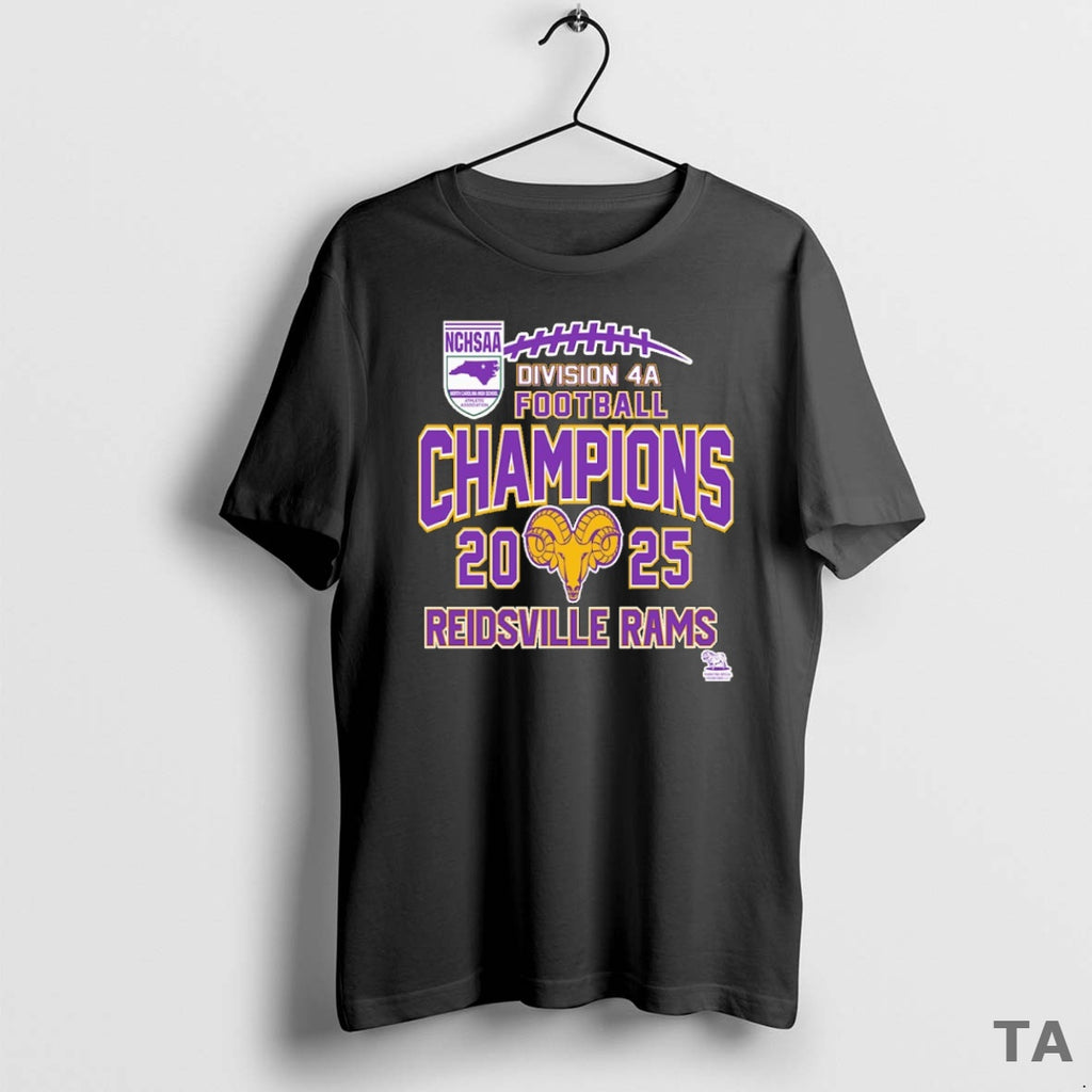 Top Reidsville Rams Nchsaa Division 4a Football Champions 2025 T Shirt Sweater Hoodie, Sweatshirt | PopFlextees.com
