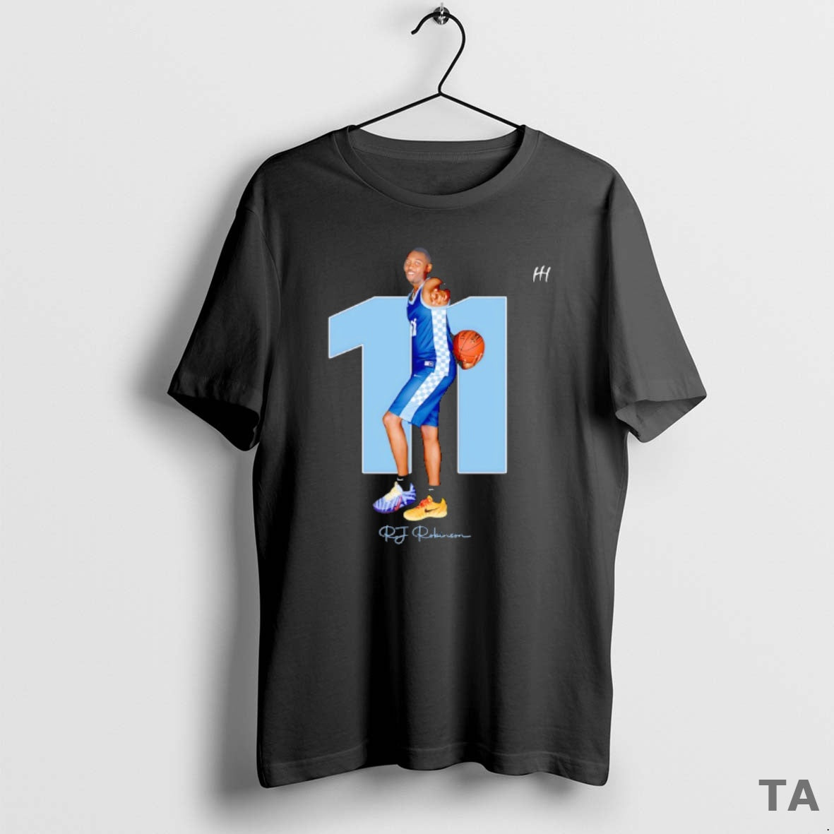 Top Rj Robinson 11 Blue Mountain Toppersl Basketball Signature T Shirt Sweater Hoodie, Sweatshirt | PopFlextees.com