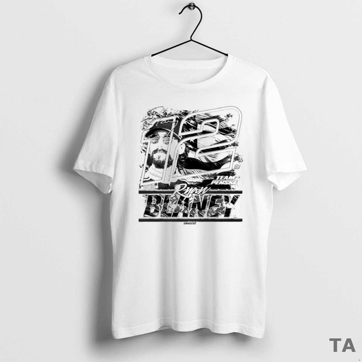Top Ryan Blaney 12 Team Penske Nascar Cup Series Signature Circle T Shirt Sweater Hoodie, Sweatshirt | PopFlextees.com