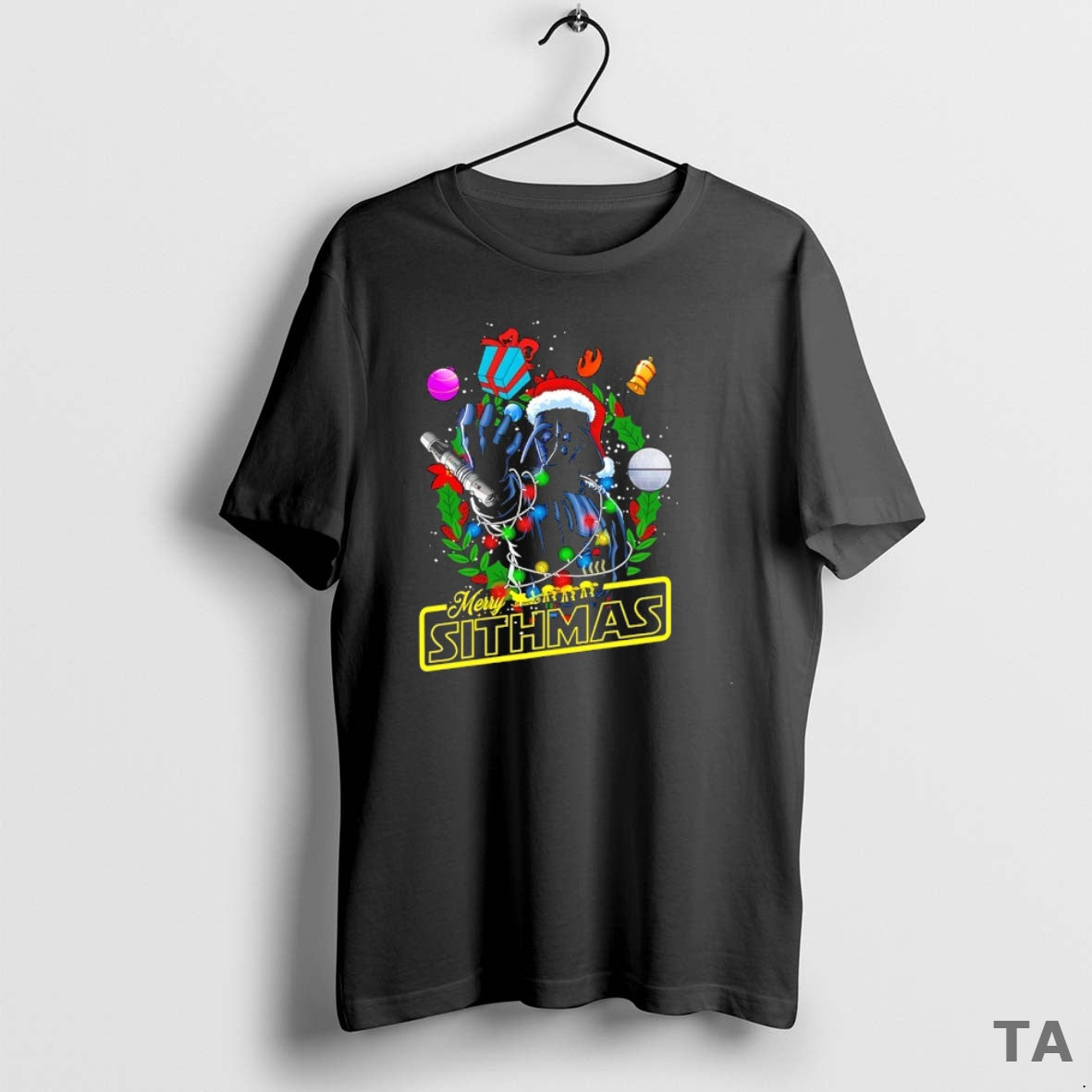Top Santa Vader Merry Sithmas T Shirt Sweater Hoodie, Sweatshirt | PopFlextees.com