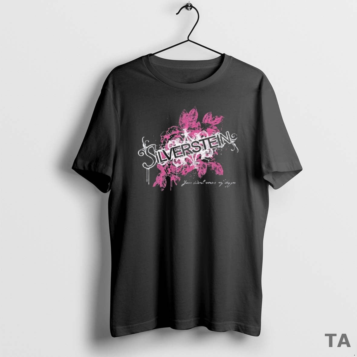 Top Silverstein Your Sword Versus My Dagger Floral Logo T Shirt Sweater Hoodie, Sweatshirt | PopFlextees.com