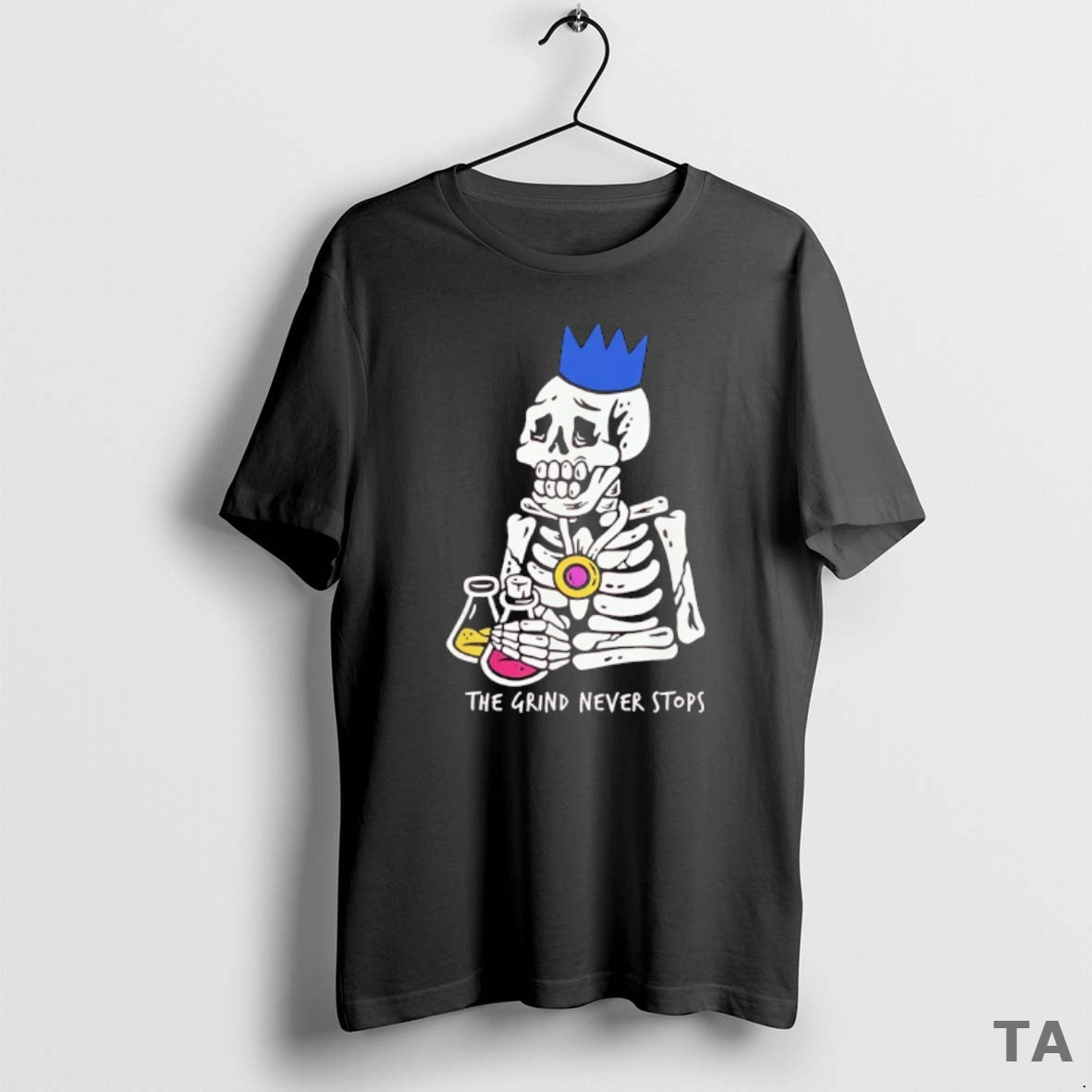 Top Skeleton Old School Runescape The Grind Never Stops T Shirt Sweater Hoodie, Sweatshirt | PopFlextees.com
