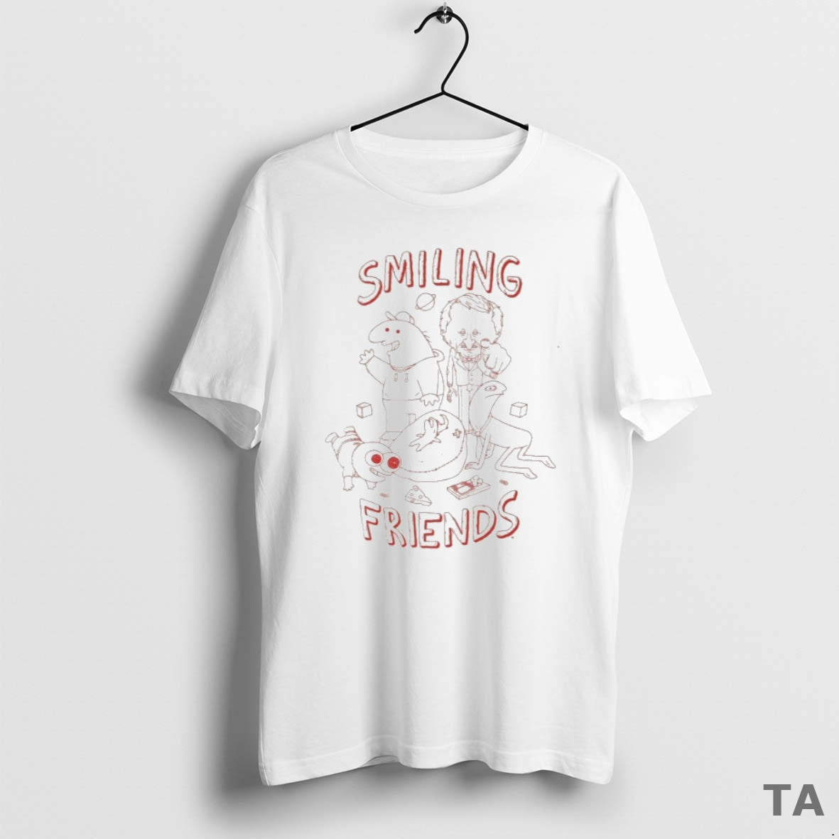 Top Smiling Friends Group Line T Shirt Sweater Hoodie, Sweatshirt | PopFlextees.com