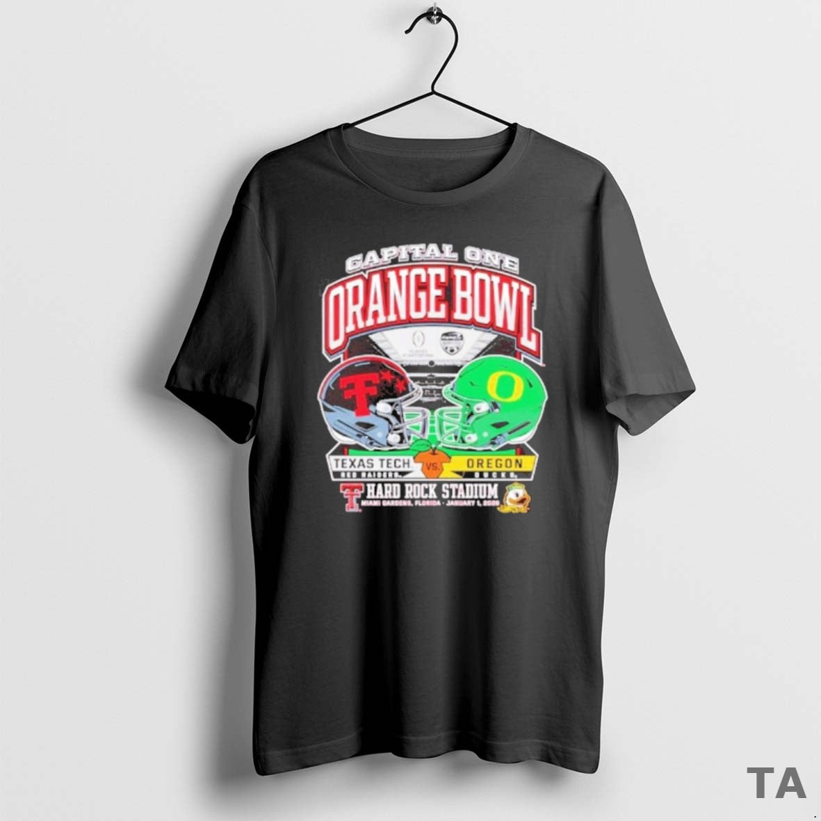Top Texas Tech 2025 Orange Bowl Dueling Helmets Vs T Shirt Sweater Hoodie, Sweatshirt | PopFlextees.com