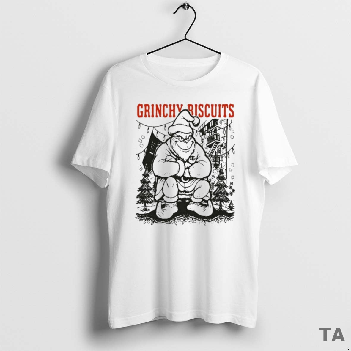 Top The Grinch Grinchy Riscuits Christmas T Shirt Sweater Hoodie, Sweatshirt | PopFlextees.com