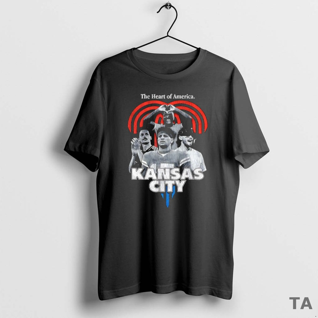 Top The Heart Of America Kansas City Chiefs T Shirt Sweater Hoodie, Sweatshirt | PopFlextees.com
