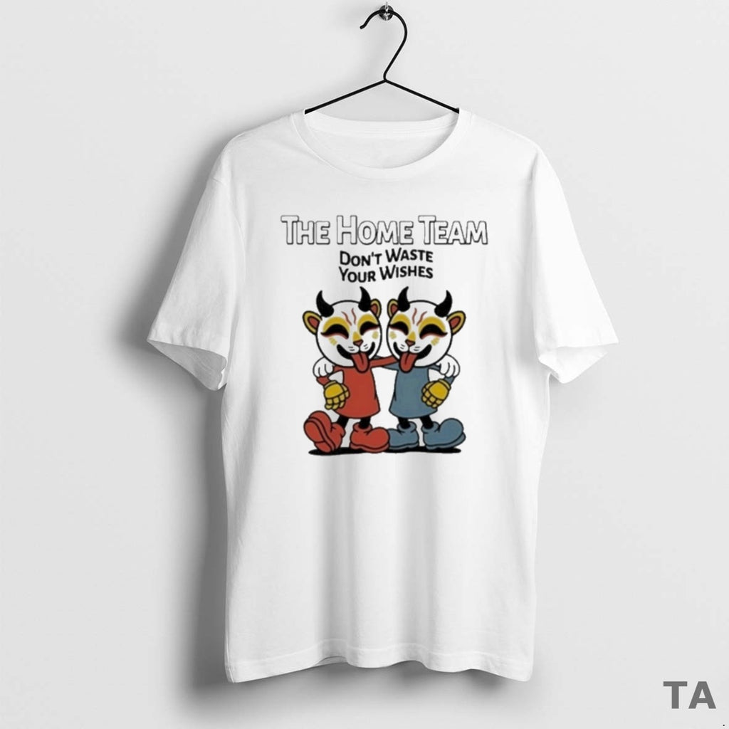 Top The Home Team Dont Waste Your Wishes Cuphead T Shirt Sweater Hoodie, Sweatshirt | PopFlextees.com