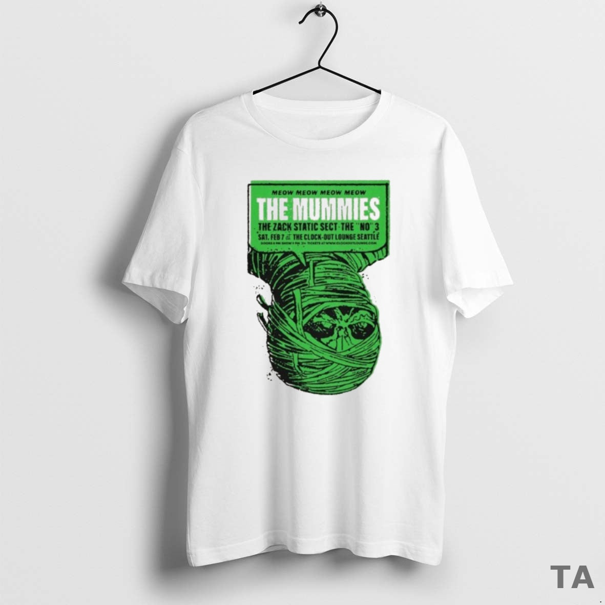 Top The Mummies February 7 2026 At Clock Out Lounge In Seattle Wa T-Shirts, Hoodie, Sweatshirt | PopFlextees.com