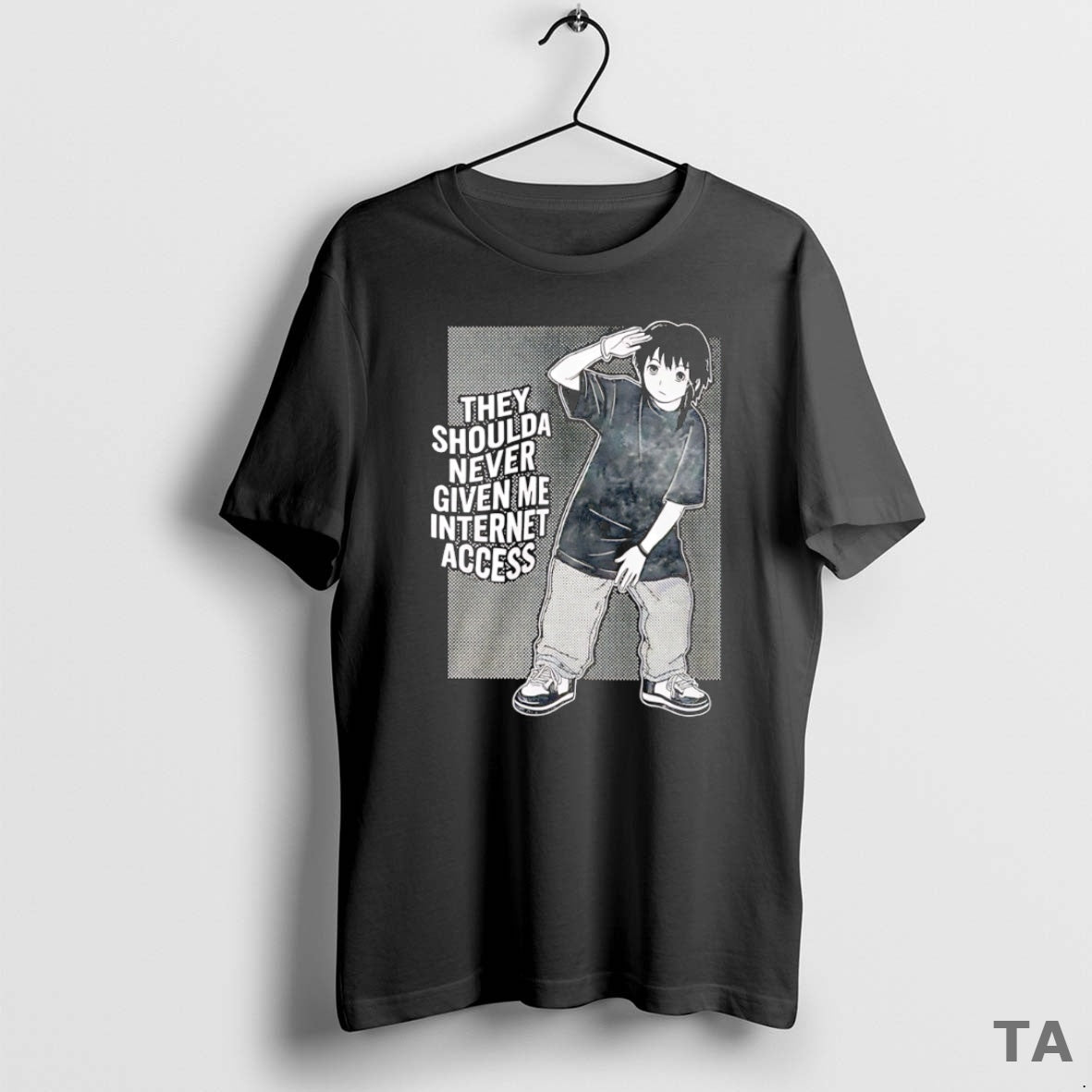 Top They Shoulda Never Given Me Internet Access T Shirt Sweater Hoodie, Sweatshirt | PopFlextees.com