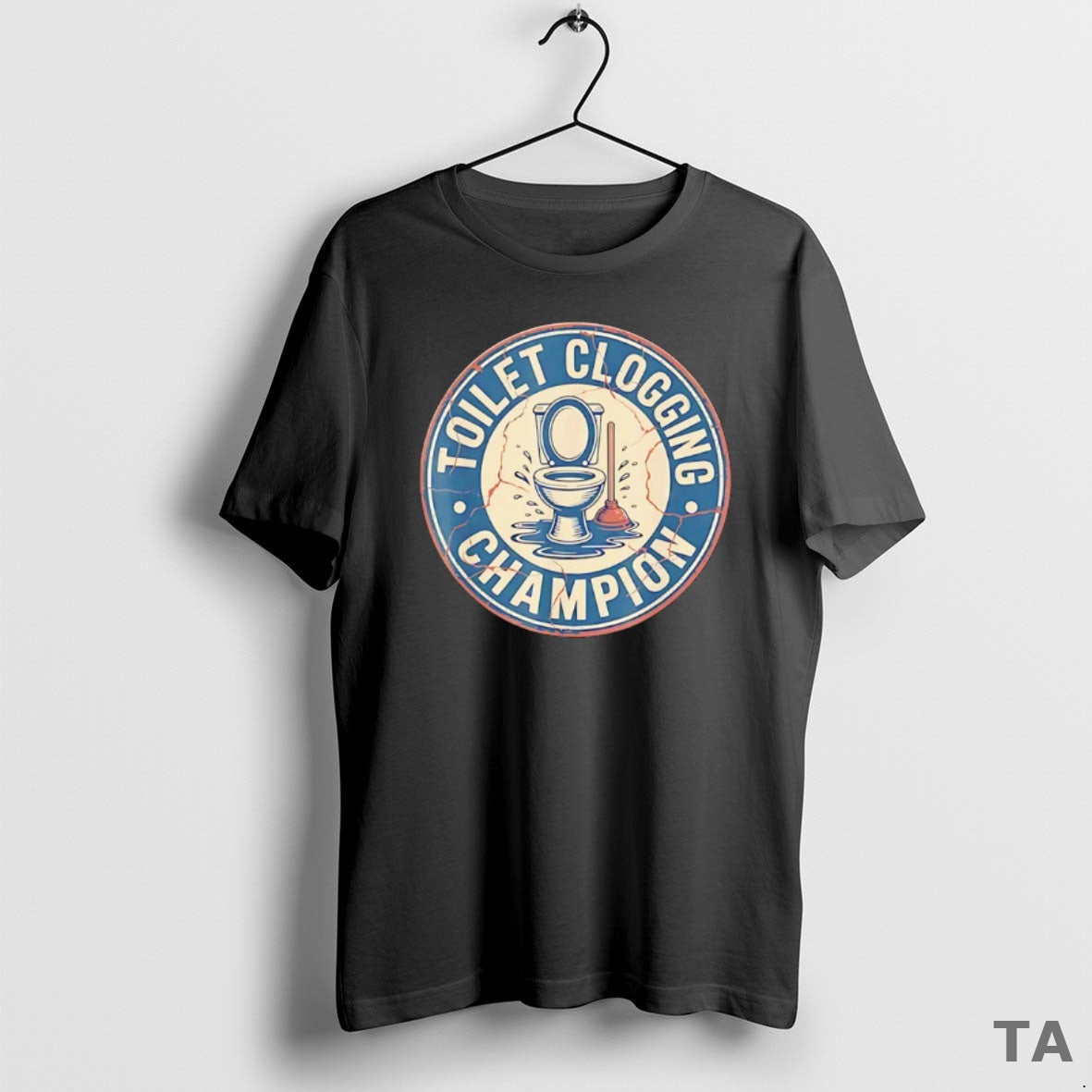 Top Toilet Clogging Champion Retro T Shirt Sweater Hoodie, Sweatshirt | PopFlextees.com