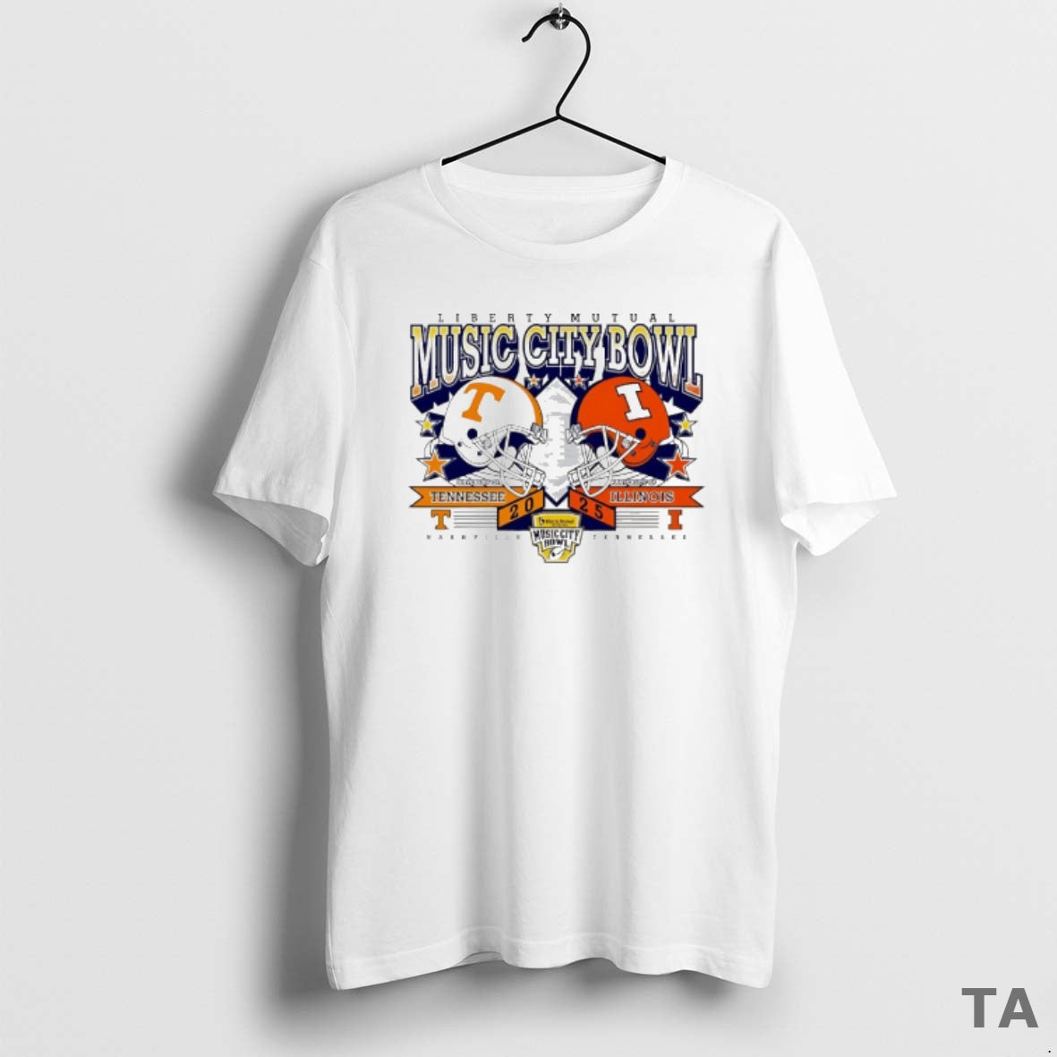 Top Top Tennessee Volunteers Vs Illinois Fighting Illini Liberty Mutual Music City Bowl 2025 T-Shirts, Hoodie, Sweatshirt