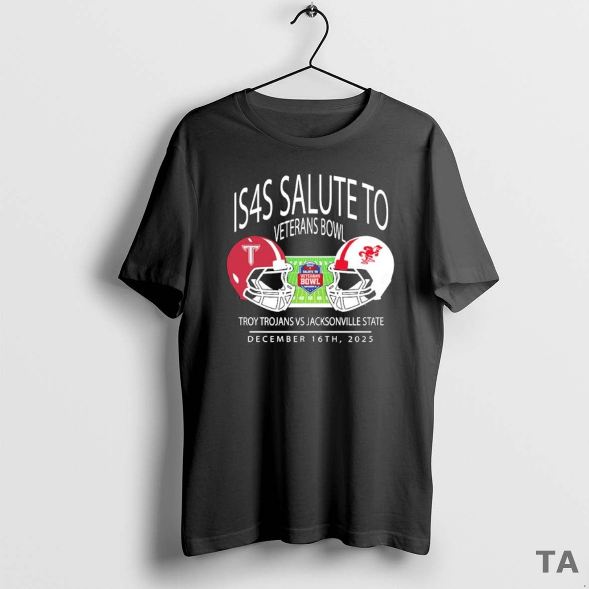Top Troy Trojans Football Vs Jacksonville State Gamecocks Football Is4s Salute To Veterans Bowl At T-Shirts, Hoodie,...