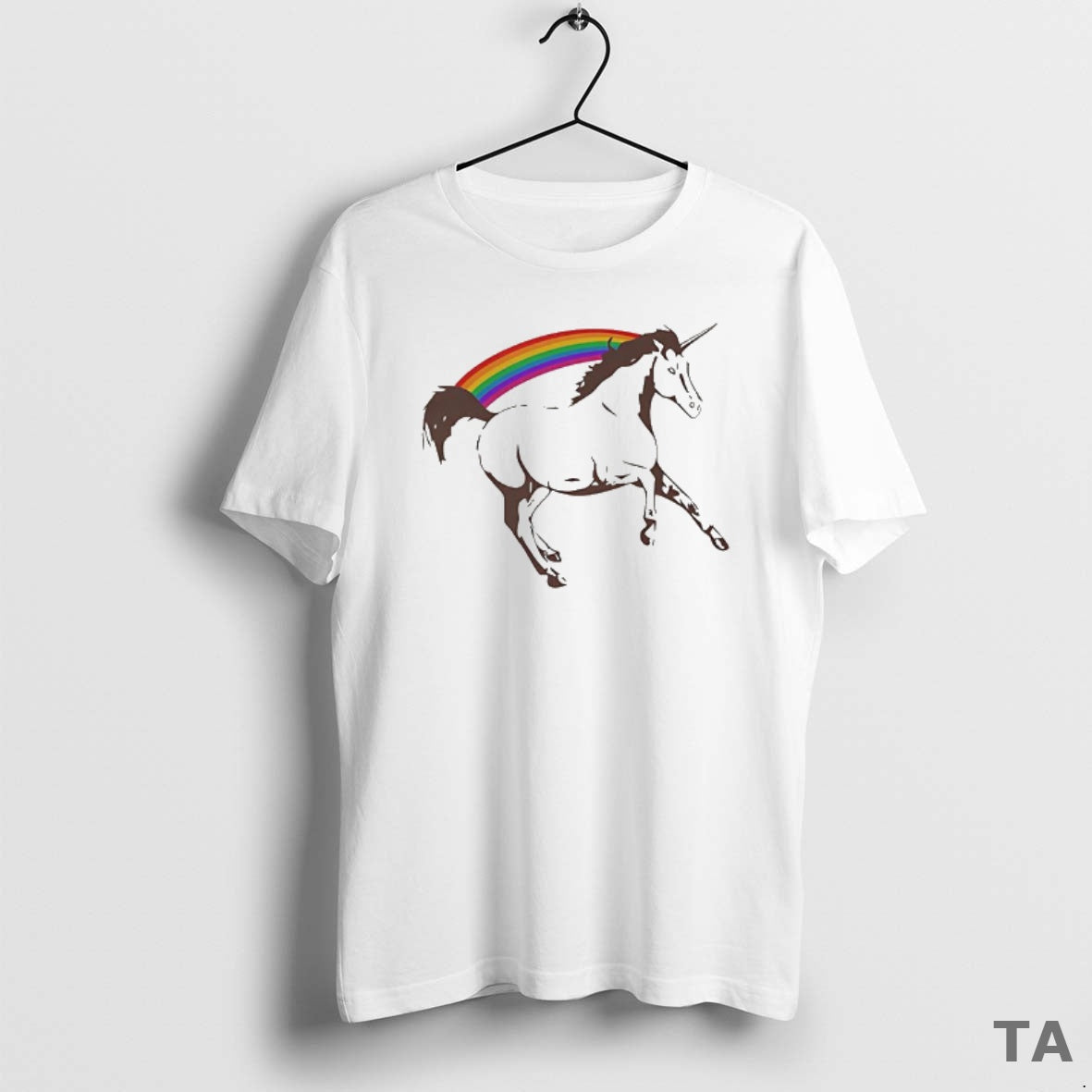Top Unicorn With Rainbow Sketch T Shirt Sweater Hoodie, Sweatshirt | PopFlextees.com