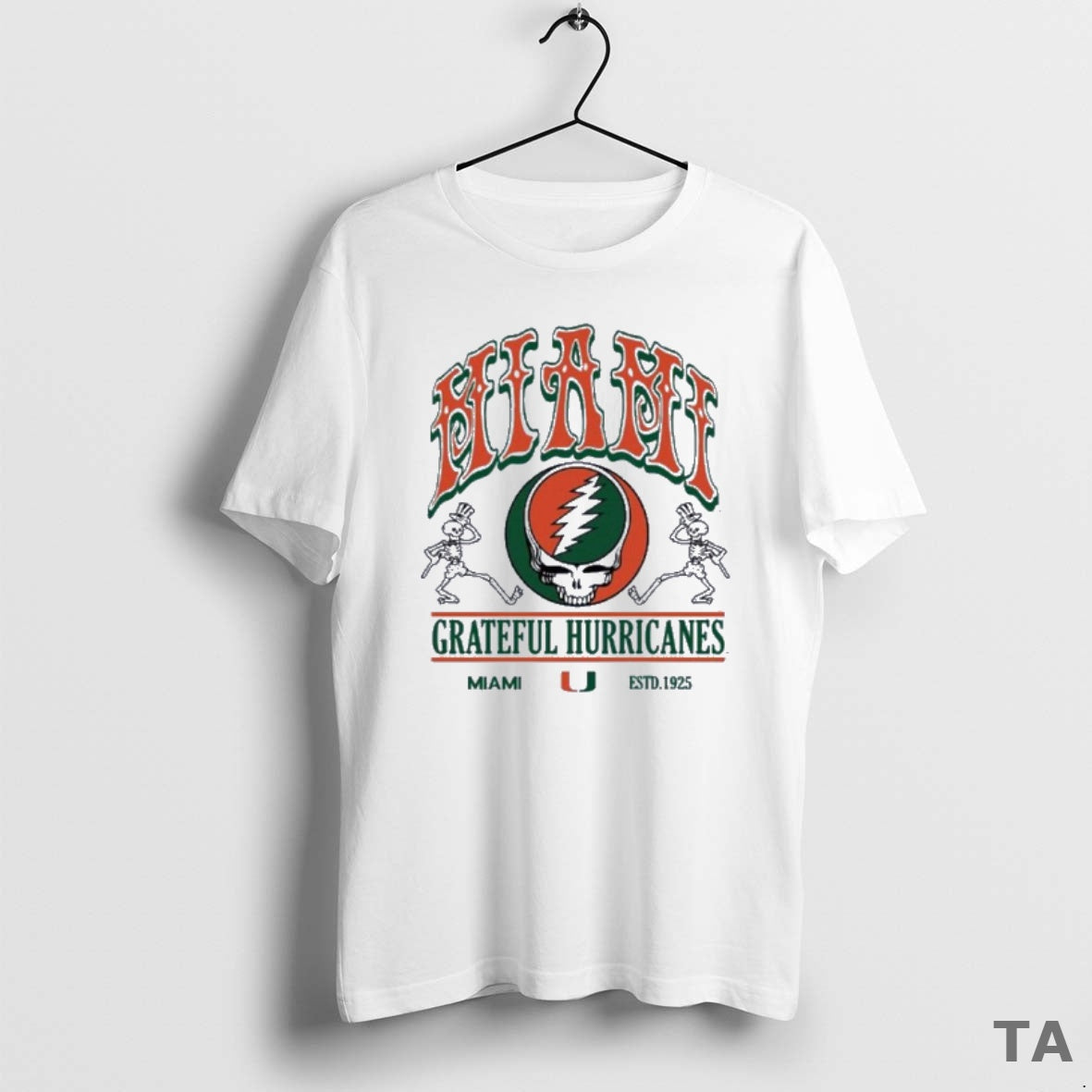 Top University Of Miami X Grateful Hurricanes T Shirt Sweater Hoodie, Sweatshirt | PopFlextees.com