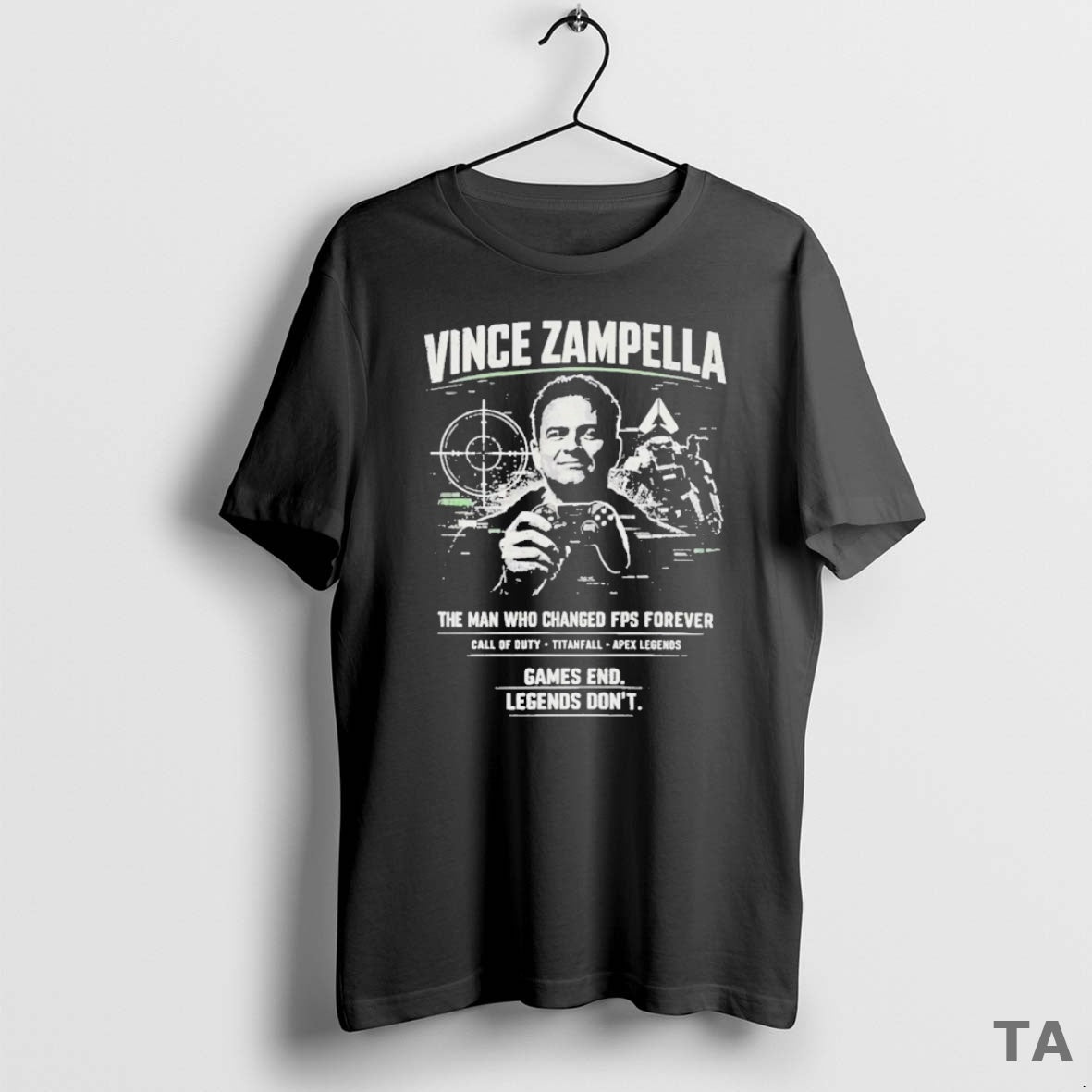 Top Vince Zampella The Man Who Changed Fps Forever T Shirt Sweater Hoodie, Sweatshirt | PopFlextees.com