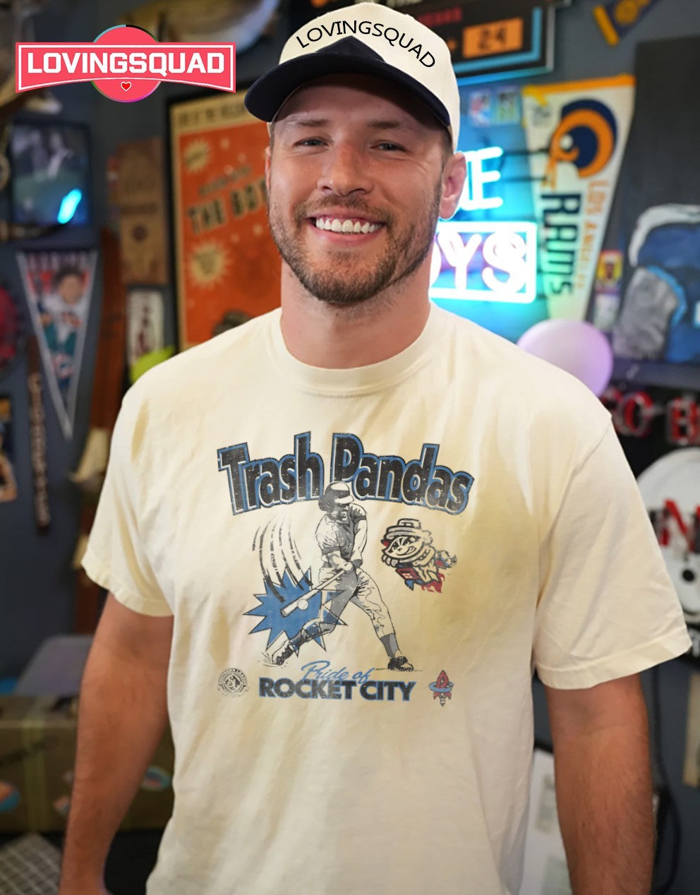 Trash Pandas Rocket City Baseball player shirt
