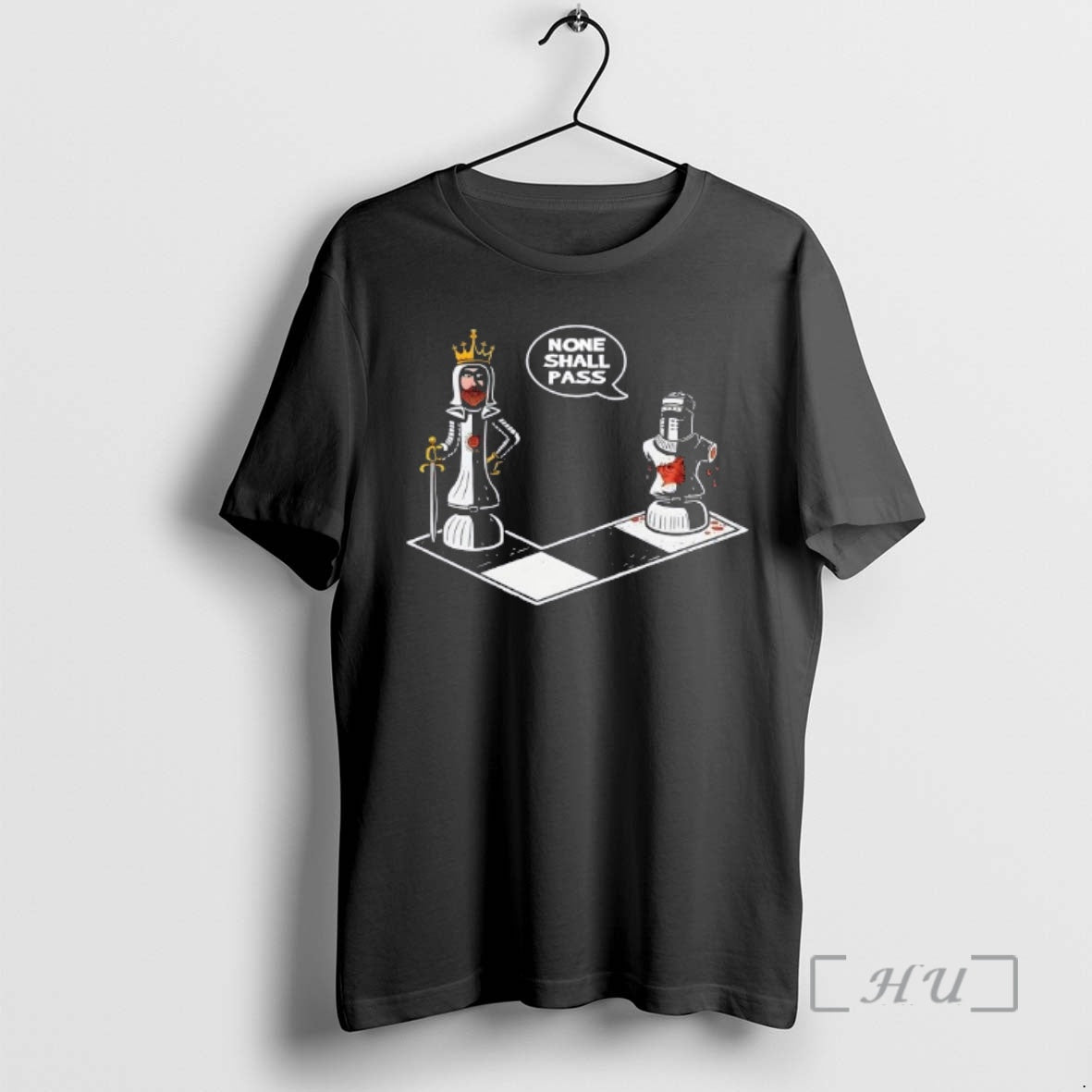 Trending Black Knight Check None Shall Pass T-Shirts, Hoodie, Sweatshirt | PopFlextees.com