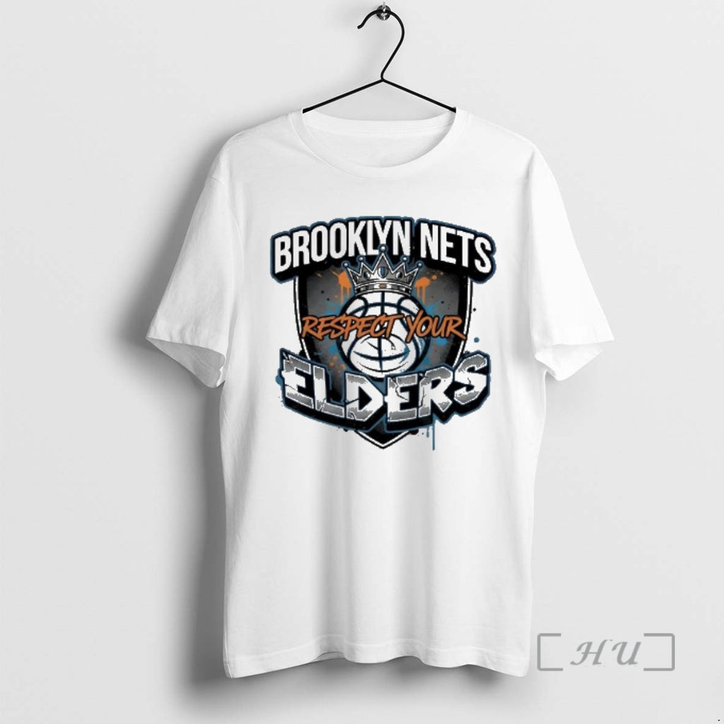 Trending Brooklyn Nets Respect Your Elders T-Shirts, Hoodie, Sweatshirt | PopFlextees.com