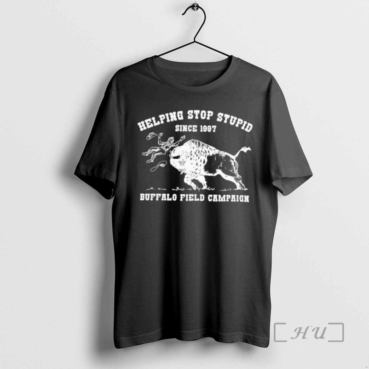 Trending Buffalo Field Campaign Helping Stop Stupid Since 1977 T-Shirts, Hoodie, Sweatshirt | PopFlextees.com
