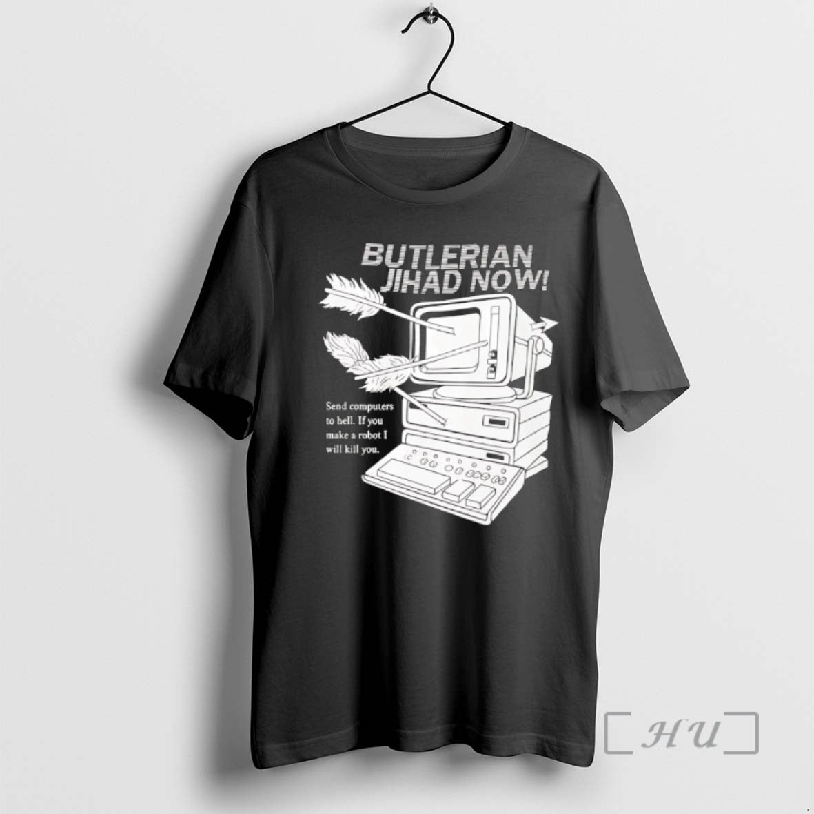 Trending Butlerian Jihad Now Send Computer To Hell If You Make A Robot I Will T-Shirts, Hoodie, Sweatshirt | PopFlextees.com
