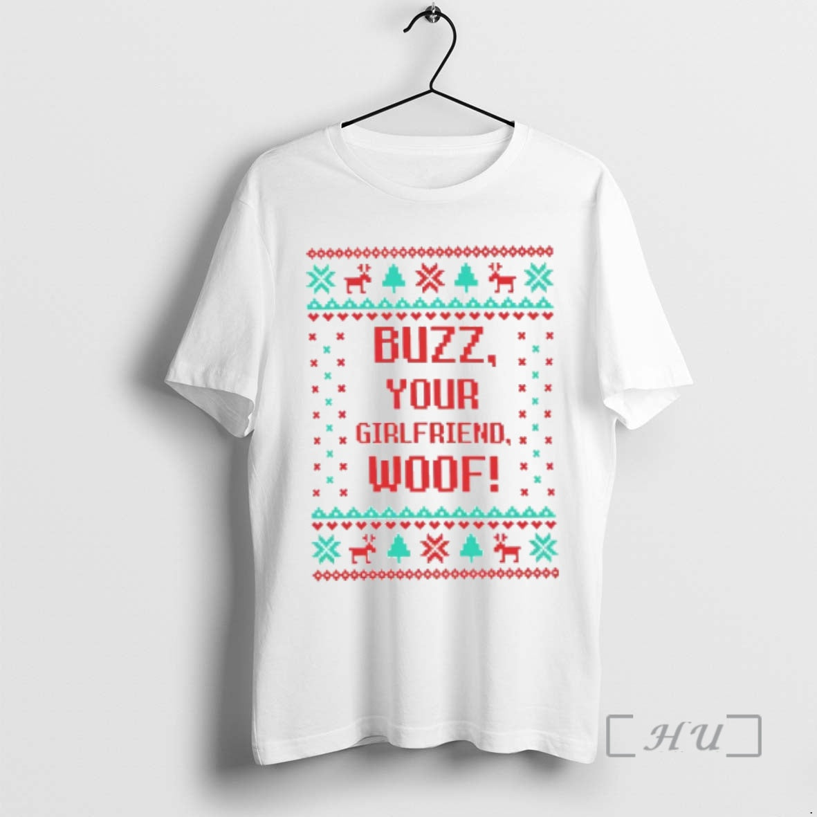 Trending Buzz Your Girlfriend Woof Christmas T-Shirts, Hoodie, Sweatshirt | PopFlextees.com