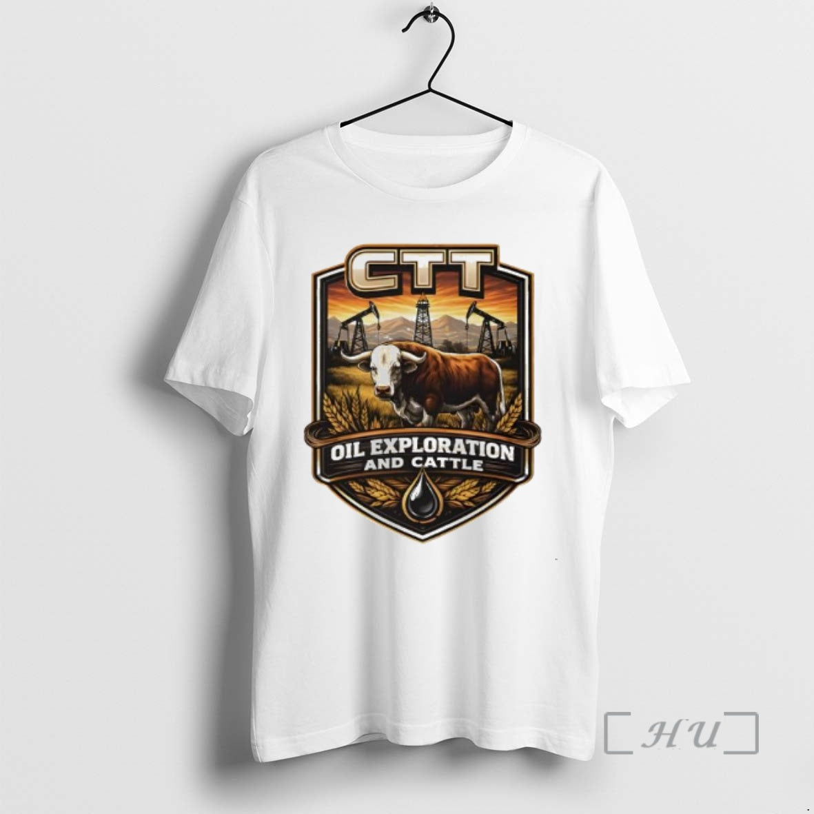 Trending Ctt Oil Exploration And Cattle Retro Funny T-Shirts, Hoodie, Sweatshirt | PopFlextees.com