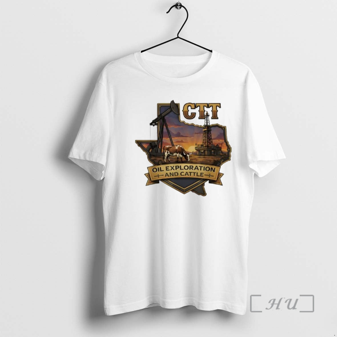 Trending Ctt Oil Exploration Cattle Company Texas Retro T-Shirts, Hoodie, Sweatshirt | PopFlextees.com