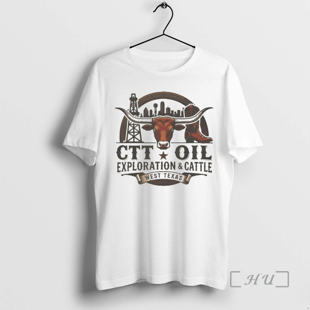 Trending Ctt Oil Exploration And Cattle West Texas T-Shirts, Hoodie, Sweatshirt | PopFlextees.com
